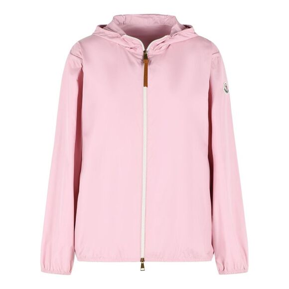 MONCLER Jackets & Blazers - Moncler 'Fegeos' Pink Polyester Hooded Jacket Women